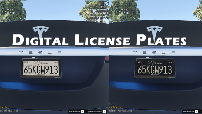 D1e292 digital license plates